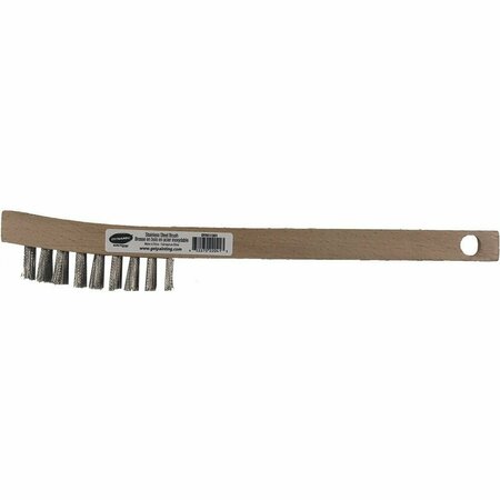 DYNAMIC PAINT PRODUCTS Dynamic Mini Wire Brush 2x9 Rows Stainless Steel DYN11301